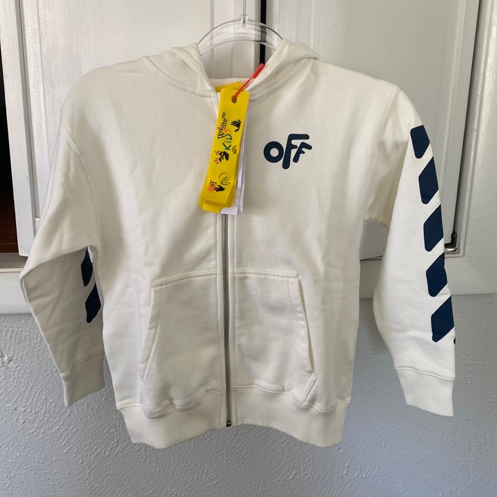 Off-White Kids Jacket in White and Black